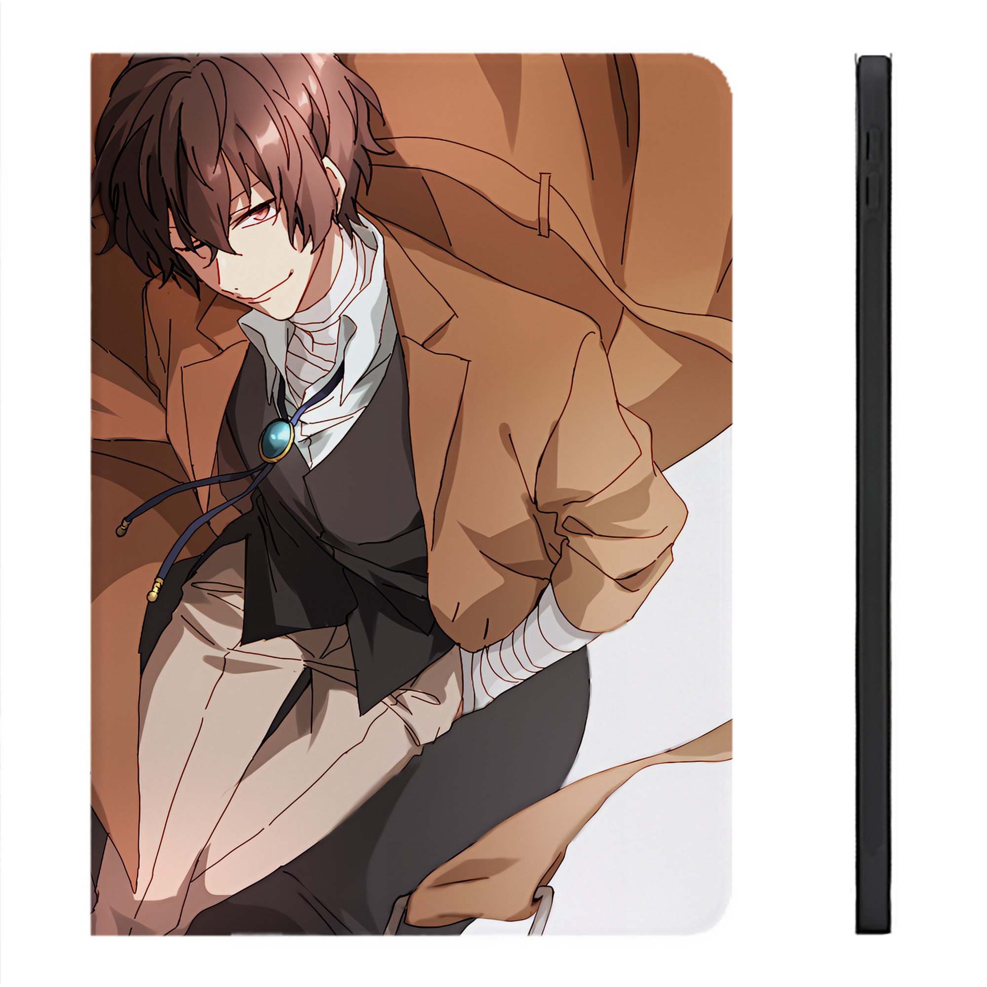 （画像用） 文豪ストレイドッグス Bungo Stray Dogs IPadケース ペンホルダー付き ブックスタイルデザイン